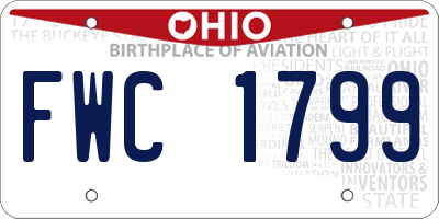 OH license plate FWC1799