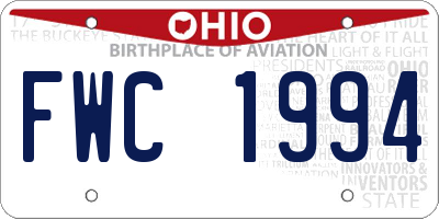 OH license plate FWC1994