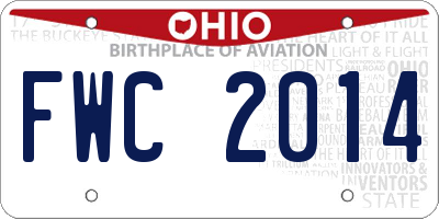 OH license plate FWC2014