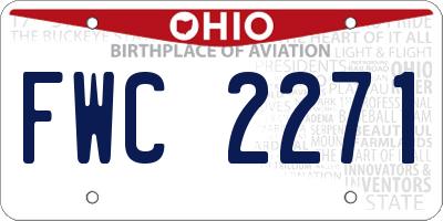 OH license plate FWC2271