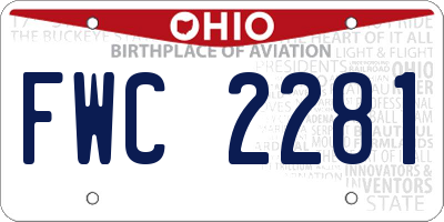 OH license plate FWC2281