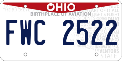 OH license plate FWC2522