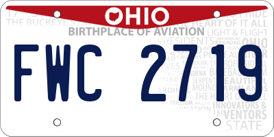 OH license plate FWC2719