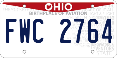 OH license plate FWC2764