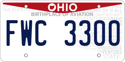 OH license plate FWC3300