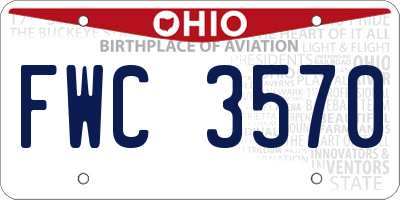 OH license plate FWC3570
