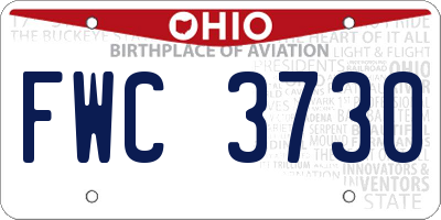 OH license plate FWC3730