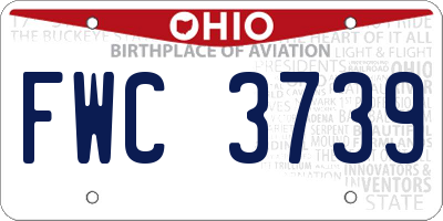 OH license plate FWC3739