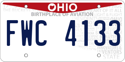 OH license plate FWC4133
