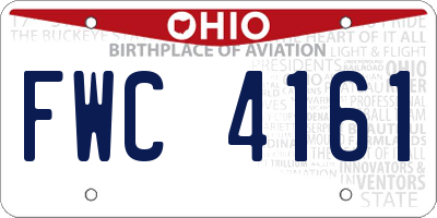 OH license plate FWC4161