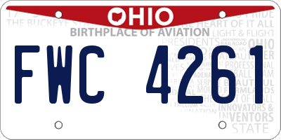 OH license plate FWC4261