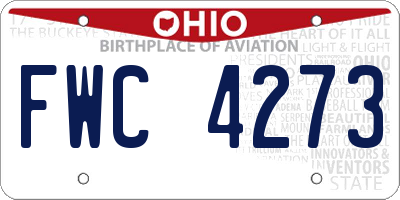 OH license plate FWC4273