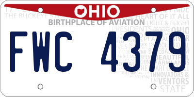 OH license plate FWC4379