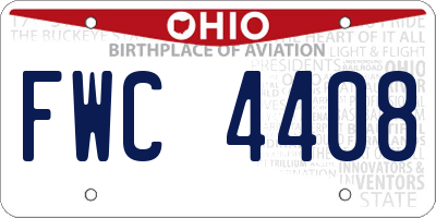 OH license plate FWC4408