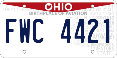 OH license plate FWC4421