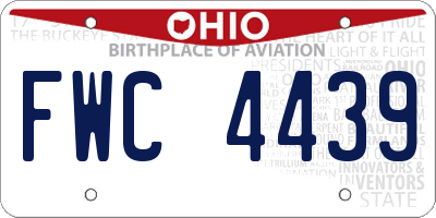OH license plate FWC4439
