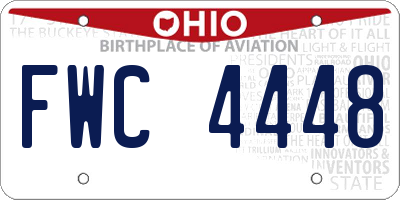 OH license plate FWC4448