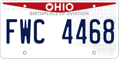 OH license plate FWC4468