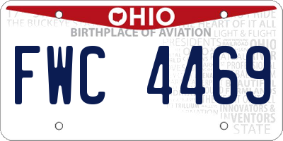 OH license plate FWC4469