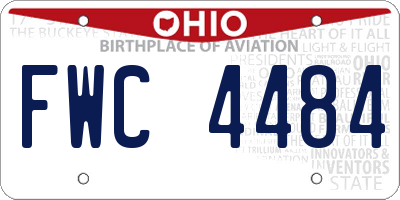 OH license plate FWC4484