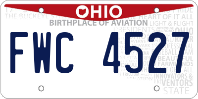 OH license plate FWC4527
