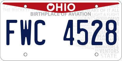 OH license plate FWC4528
