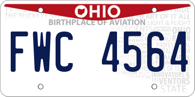 OH license plate FWC4564