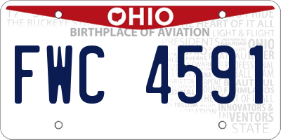 OH license plate FWC4591