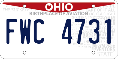 OH license plate FWC4731