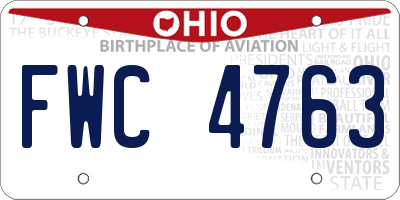 OH license plate FWC4763