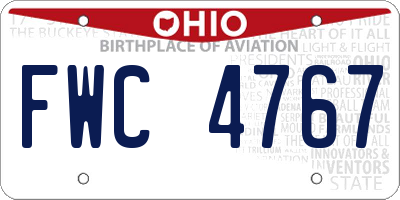OH license plate FWC4767