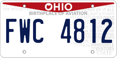 OH license plate FWC4812