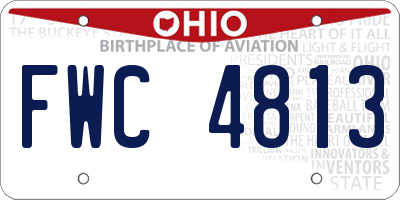 OH license plate FWC4813