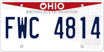OH license plate FWC4814