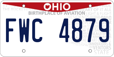 OH license plate FWC4879
