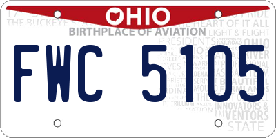 OH license plate FWC5105