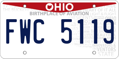 OH license plate FWC5119