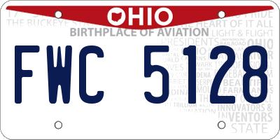 OH license plate FWC5128