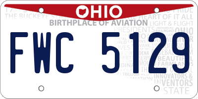 OH license plate FWC5129