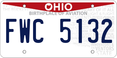 OH license plate FWC5132