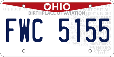 OH license plate FWC5155