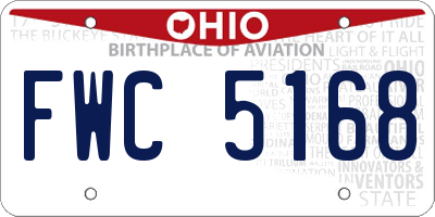 OH license plate FWC5168