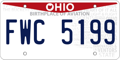 OH license plate FWC5199