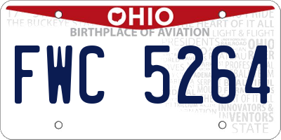 OH license plate FWC5264