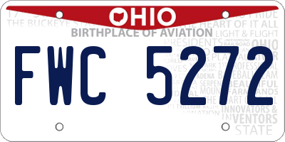 OH license plate FWC5272
