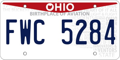 OH license plate FWC5284