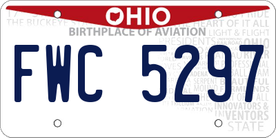 OH license plate FWC5297