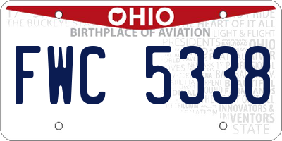 OH license plate FWC5338