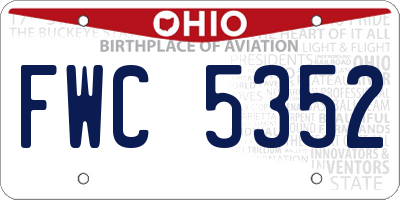 OH license plate FWC5352