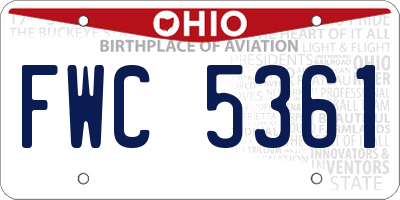 OH license plate FWC5361